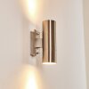 Malaga outdoor wall light stainless steel, 2-light sources