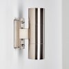 Malaga outdoor wall light stainless steel, 2-light sources