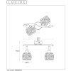 Lucide TAHAR ceiling spotlight white, 2-light sources