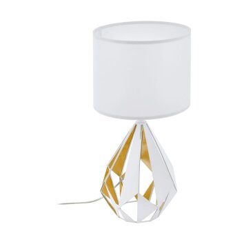 EGLO CARLTON Table Lamp gold, white, 1-light source