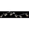 Globo Xara I ceiling spotlight chrome, 6-light sources