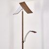 Floor Lamp Lasona LED brown, silver, 2-light sources