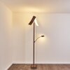 Floor Lamp Lasona LED brown, silver, 2-light sources