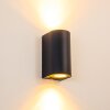 Boda Outdoor Wall Light black, 2-light sources