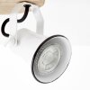 Brilliant Seed Spotlight Dark wood, white, 2-light sources