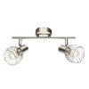 Globo TEXAS ceiling spotlight matt nickel, 2-light sources