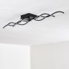 FLOW Ceiling light LED black, 2-light sources