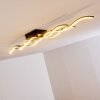 FLOW Ceiling light LED black, 2-light sources