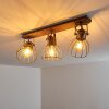 Bitterroot Ceiling Light grey, Dark wood, 3-light sources