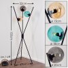 IROQUOIS Floor Lamp colourful, black, 3-light sources