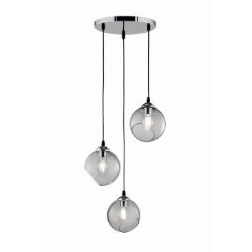 Pendant Light Reality CLOONEY chrome, 3-light sources