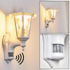 Loria Outdoor Wall Light white, 1-light source, Motion sensor