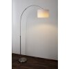 Trio 4611 floor lamp stainless steel, matt nickel, 1-light source