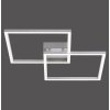 Leuchten Direkt LS-MAXI Ceiling Light LED stainless steel, 2-light sources, Remote control, Colour changer