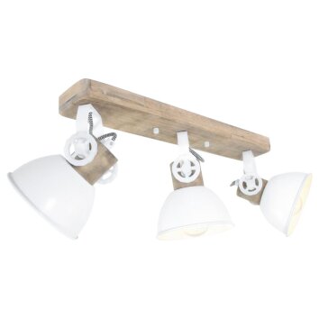 Steinhauer Gearwood Ceiling Light white, 3-light sources