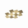 Grossmann CREO Ceiling Light LED brass, 4-light sources