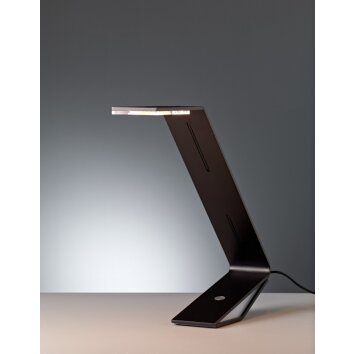 Tecnolumen Flad Table lamp LED black, 1-light source