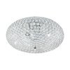 Eglo CLEMENTE ceiling light chrome, Crystal optics, 3-light sources