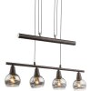 Globo ISLA Pendant Light LED bronze, 4-light sources