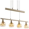 Globo ISLA Pendant Light LED bronze, 4-light sources