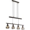 Globo ISLA Pendant Light LED bronze, 4-light sources