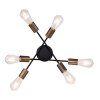 Ceiling Light Globo SARINI black, 6-light sources