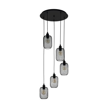 Eglo WRINGTON Pendant Light black, 5-light sources