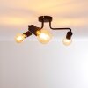 VALCOLLA Ceiling Light black, 3-light sources