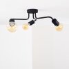 VALCOLLA Ceiling Light black, 3-light sources