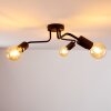 VALCOLLA Ceiling Light black, 3-light sources
