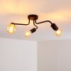VALCOLLA Ceiling Light black, 3-light sources