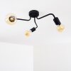VALCOLLA Ceiling Light black, 3-light sources