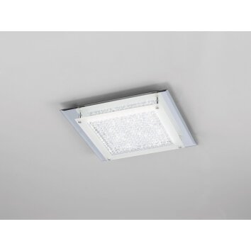 Mantra CRYSTAL MIRROR Ceiling Light LED chrome, 1-light source