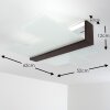 Lovikka Ceiling Light Dark wood, 2-light sources