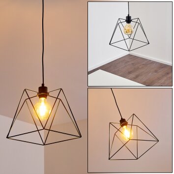 HAVEL Pendant Light black, 1-light source