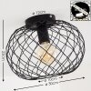 NORDSLESVIG Ceiling Light black, 1-light source