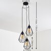 KUNIR Pendant Light black, 3-light sources
