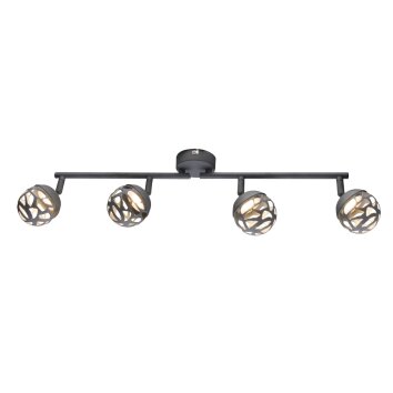Globo OHIO ceiling spotlight LED grey, 4-light sources