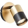 Brilliant Maribel Wall Spotlight brass, black, 1-light source