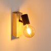 BARBENGO Wall Light Light wood, black, 1-light source