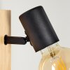 BARBENGO Wall Light Light wood, black, 1-light source