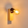 BARBENGO Wall Light Light wood, black, 1-light source