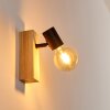 BARBENGO Wall Light Light wood, black, 1-light source