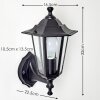 VALTIMO outdoor wall light black, 1-light source