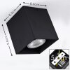 Awuna Ceiling Light black, 1-light source