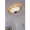 Eglo COLTI wall and ceiling light brown, dark brown, rust-coloured, white, 2-light sources
