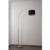 Trio 4611 floor lamp stainless steel, matt nickel, 1-light source