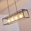 IBUSUKI Pendant Light gold, brass, black, 4-light sources