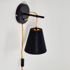 Saillon Wall Light black, 1-light source