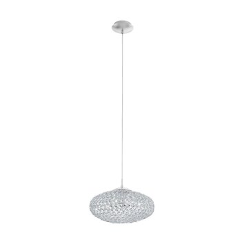 Eglo CLEMENTE pendant light chrome, Crystal optics, 1-light source